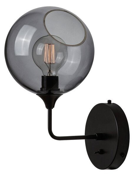 Lampa Ścienna DESIGN BY US, Ballroom Short, ściemnialny, szary, salon, szkło, design