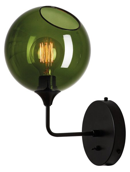 Lampa Ścienna DESIGN BY US, Ballroom Short, ściemnialny, zielony, salon, szkło, design