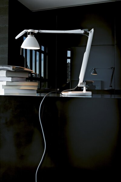 Lampa Stołowa Luceplan, czarny, gabinet | pracownia, metal
