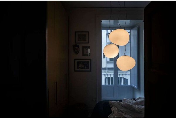 Lampa Wisząca Foscarini, ściemnialny, biały, salon, szkło