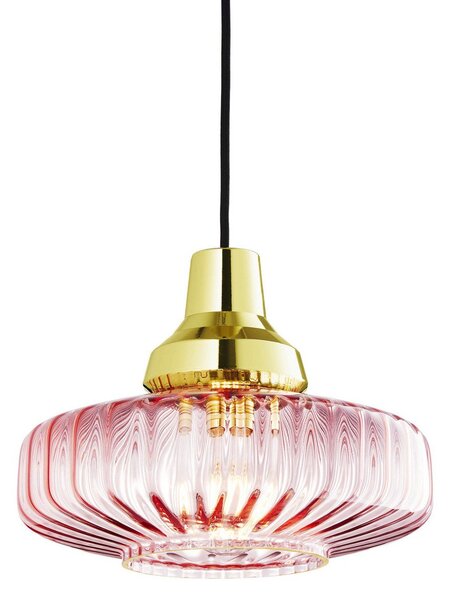 Lampa Wisząca DESIGN BY US, New Wave Optic, ściemnialny, pudrowy róż, salon, aluminium, design