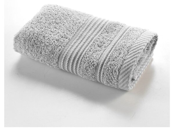 Jasnoszary bawełniany ręcznik frotte 30x50 cm Tendresse – douceur d'intérieur