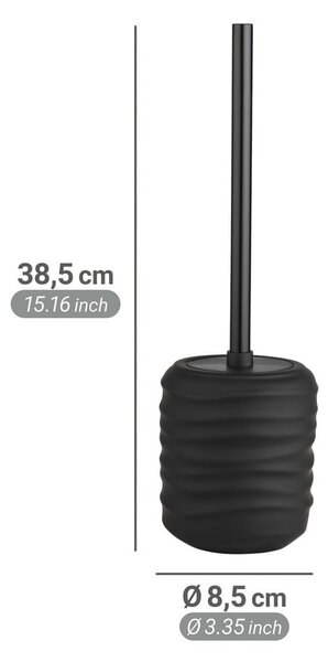 Czarna ceramiczna szczotka do WC Illana – Wenko