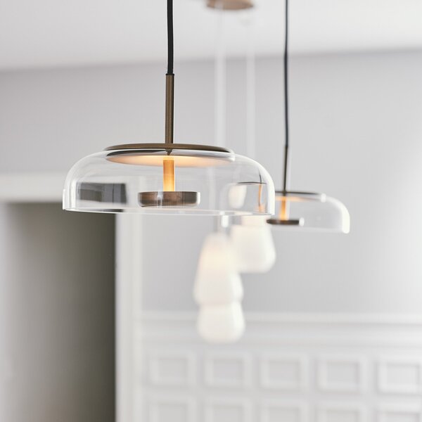 Lampa Wisząca Nuura Aps, Blossi 1, ściemnialny, złoty | mosiężny, salon, szkło, design