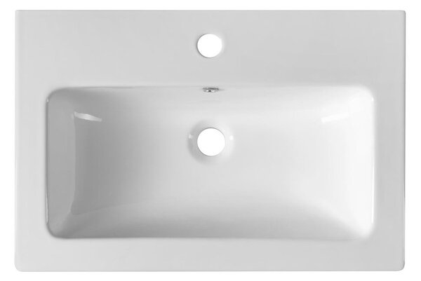 Biała ceramiczna umywalka 60x40 cm Practico – Sapho