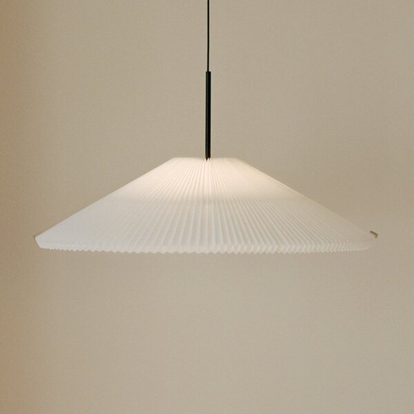 Lampa Wisząca New Works, Nebra, ściemnialny, biały, salon, tkanina | tekstylia, design