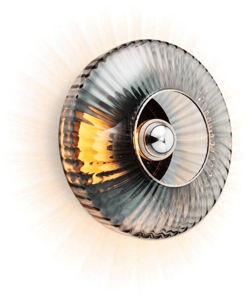 New Wave Optic Lampa Ścienna XL Smoke/Silver - Design By Us DESIGN BY US