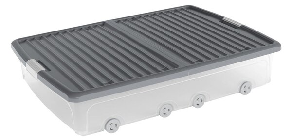 Plastikowy pojemnik pod łóżko z pokrywką 79x58x16,5 cm W box underbed XL – KIS