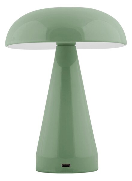 Zielona lampa stołowa LED ze ściemniaczem i metalowym kloszem (wysokość 20,5 cm) Rachel – Leitmotiv