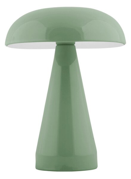 Zielona lampa stołowa LED ze ściemniaczem i metalowym kloszem (wysokość 20,5 cm) Rachel – Leitmotiv