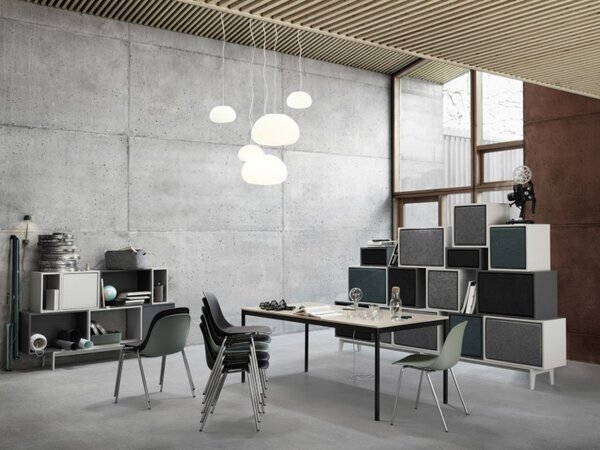 Lampa Wisząca Muuto, biały, jadalnia, szkło