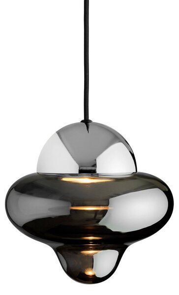 Lampa Wisząca DESIGN BY US, Nutty, ściemnialny, szary, salon, szkło, design