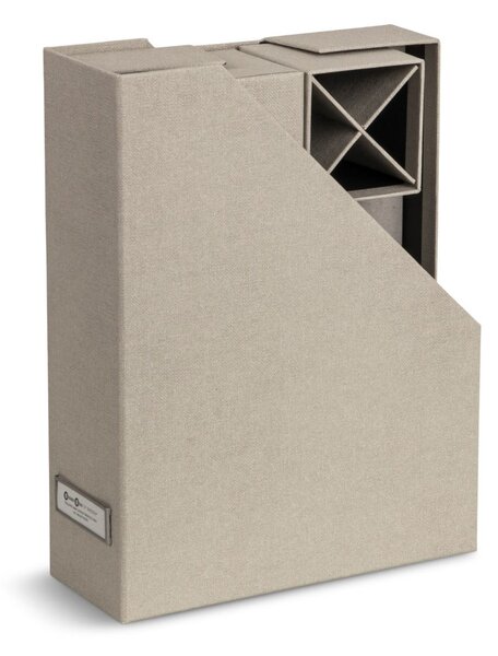 Kartonowe organizery zestaw 4 szt. Hugo Canvas Paper Laminate – Bigso