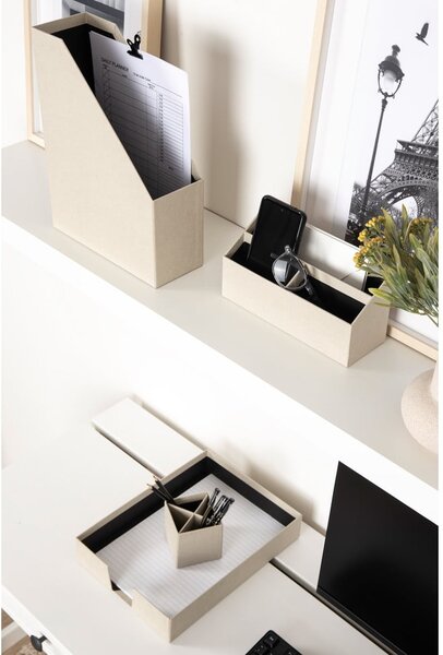 Kartonowe organizery zestaw 4 szt. Hugo Canvas Paper Laminate – Bigso