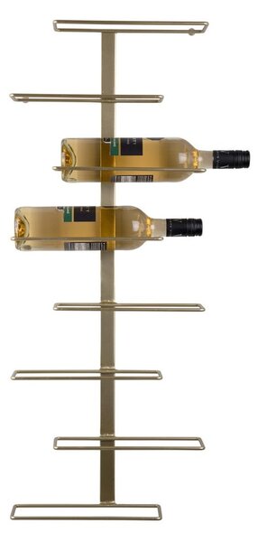 Wiszący metalowy regał na wino w kolorze złota liczba butelek 8 Float – PT LIVING