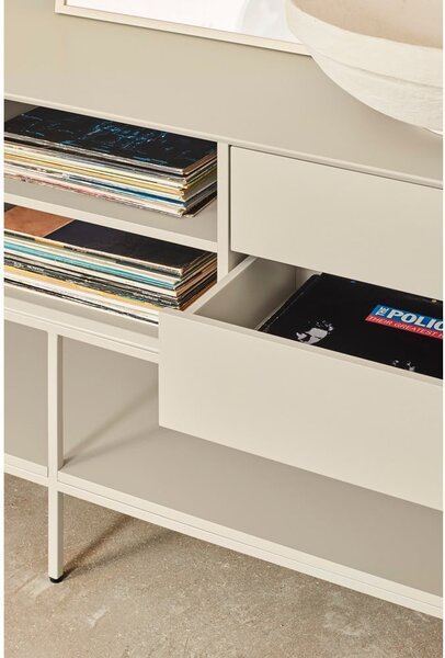Kremowa szafka pod TV 175x74x45 cm Platt – Teulat