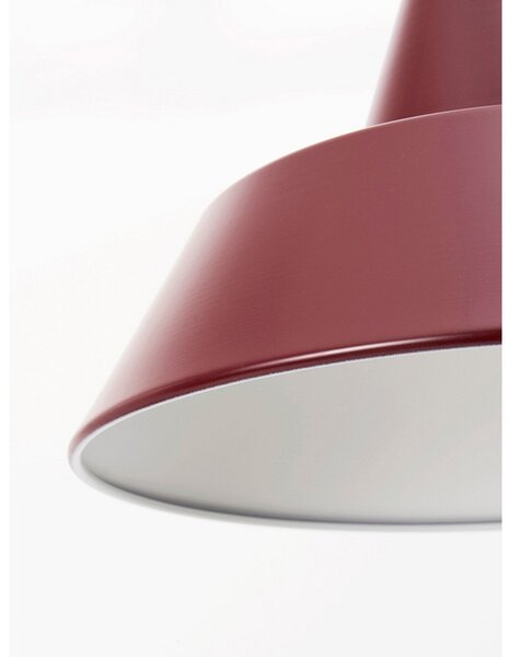 Lampa Wisząca Made By Hand, Workshop W5, ściemnialny, czerwony, jadalnia, aluminium, design