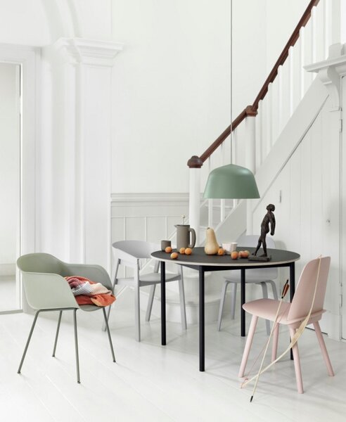 Lampa Wisząca Muuto, szary, jadalnia, aluminium