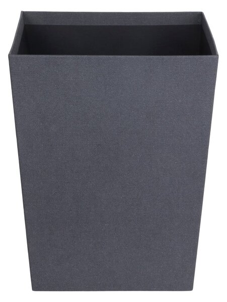 Czarny biurowy kosz na śmieci Sofia Canvas Paper Laminate – Bigso