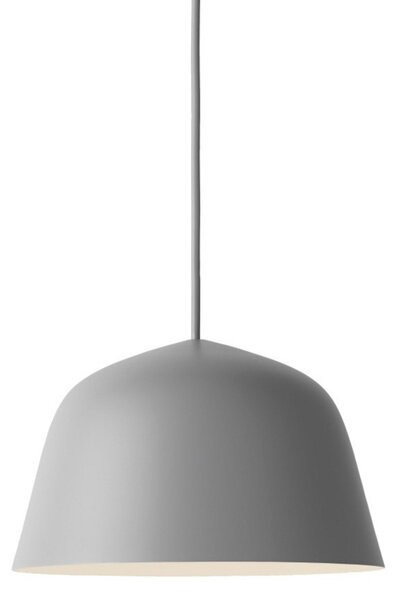 Lampa Wisząca Muuto, szary, jadalnia, aluminium