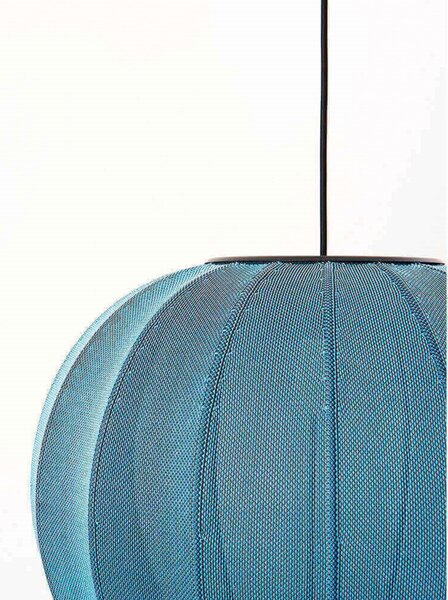 Lampa Wisząca Made By Hand, niebieski, sypialnia, aluminium
