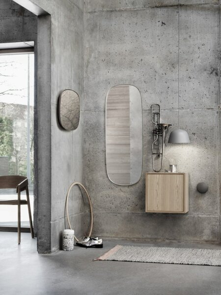 Lampa Wisząca Muuto, szary, jadalnia, aluminium