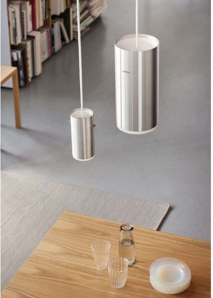 Tube Lampa Wisząca Small Brushed Aluminium - Moebe