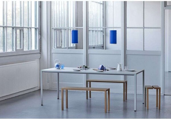 Lampa Wisząca Moebe, niebieski, salon, aluminium