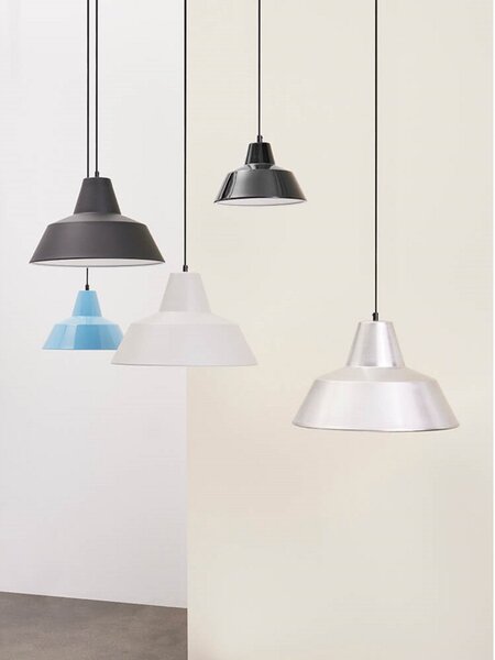 Lampa Wisząca Made By Hand, Workshop W1, ściemnialny, czarny, salon, aluminium, design