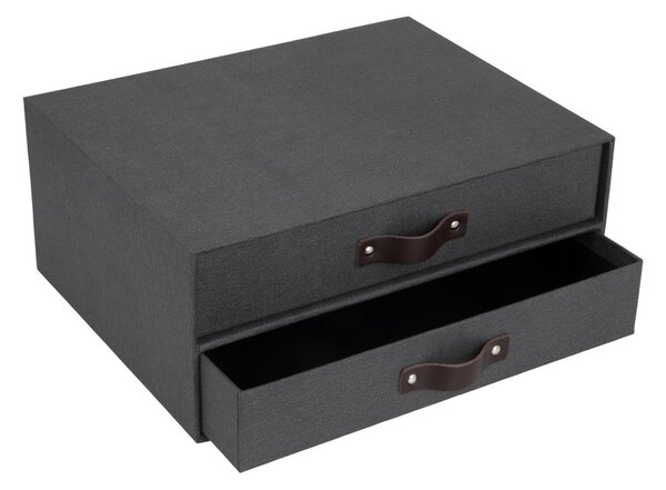 Kartonowy organizer z szufladką Birger Canvas Paper Laminate – Bigso