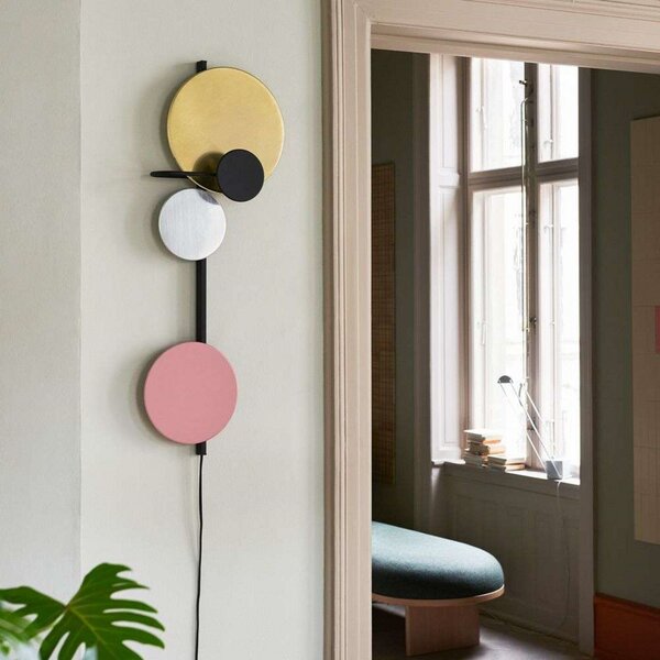 Lampa Ścienna PLEASE WAIT to be SEATED, czerwony, salon, metal