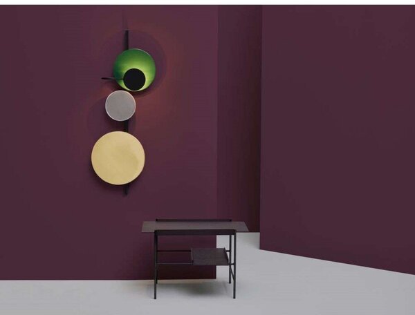 Lampa Ścienna PLEASE WAIT to be SEATED, zielony, salon, metal