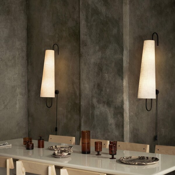 Lampa Ścienna ferm LIVING, Ancora, czarny, salon, metal, design
