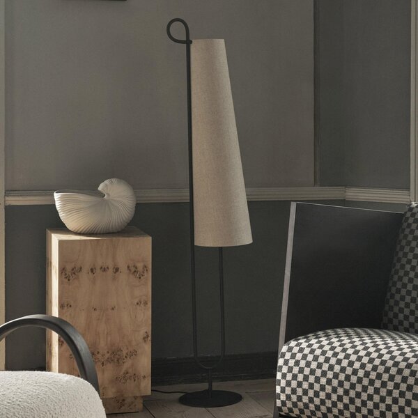 Lampa Podłogowa ferm LIVING, Ancora, czarny, salon, metal, design