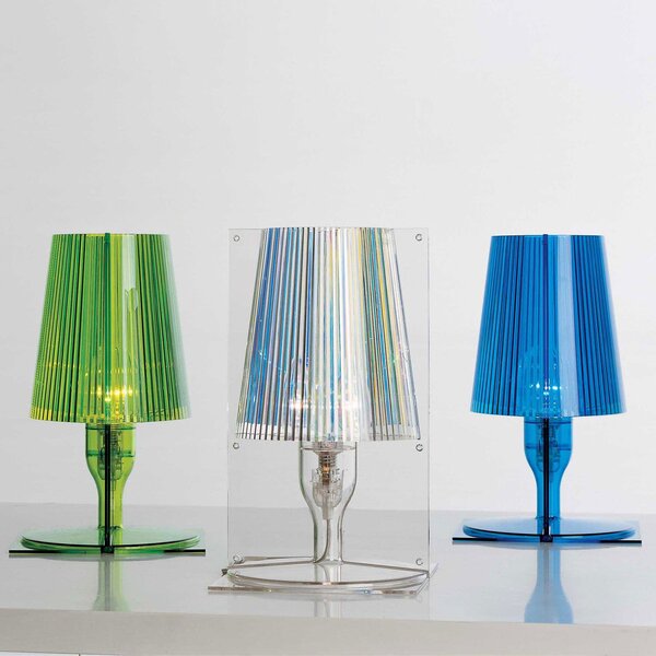 Lampa Stołowa Kartell, Take, transparentny, salon, tworzywo sztuczne, design