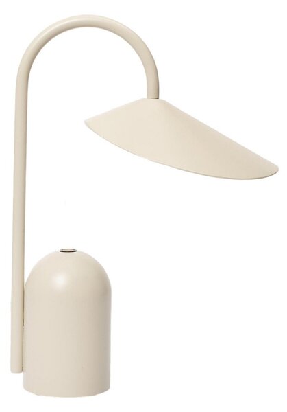 Lampa Stołowa ferm LIVING, Arum, ściemnialny, beżowy, taras, metal, design