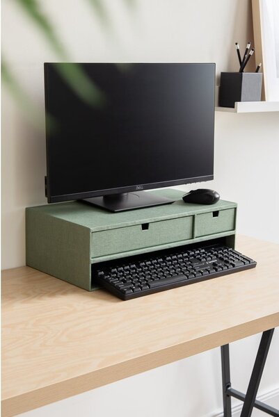 Kartonowy organizer na dokumenty z szufladką Ted Canvas Paper Laminate – Bigso