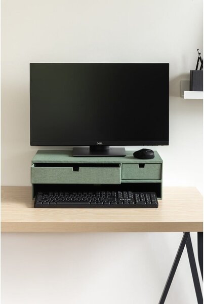 Kartonowy organizer na dokumenty z szufladką Ted Canvas Paper Laminate – Bigso
