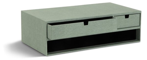 Kartonowy organizer na dokumenty z szufladką Ted Canvas Paper Laminate – Bigso
