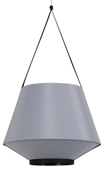 Lampa Wisząca Forestier, Carrie S, ściemnialny, szary, salon, tkanina | tekstylia, design