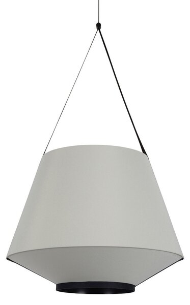 Lampa Wisząca Forestier, Carrie M, ściemnialny, szary, salon, tkanina | tekstylia, design