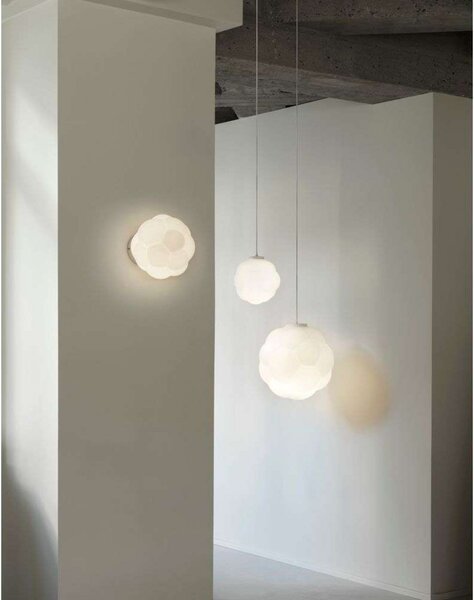 Lampa Ścienna Normann Copenhagen, biały, salon, szkło