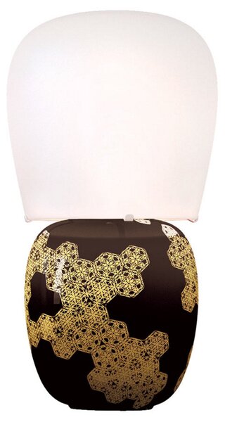 Lampa Stołowa kdln, Hive, czarny, salon, ceramika, design