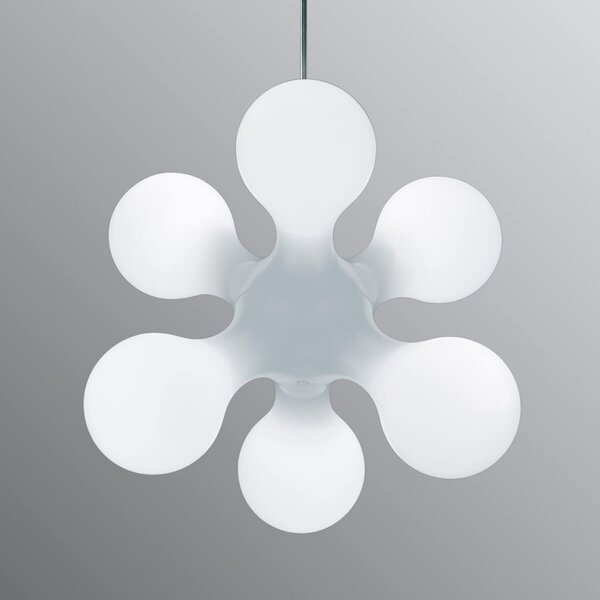 Lampa Wisząca kdln, ATOMIUM, ściemnialny, biały, salon, metal, design
