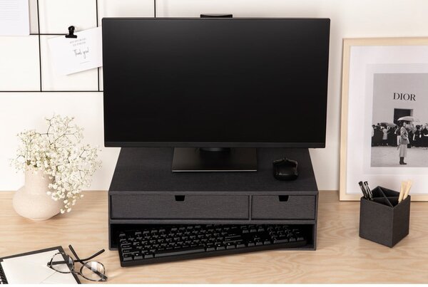 Kartonowy organizer na dokumenty z szufladką Ted Canvas Paper Laminate – Bigso