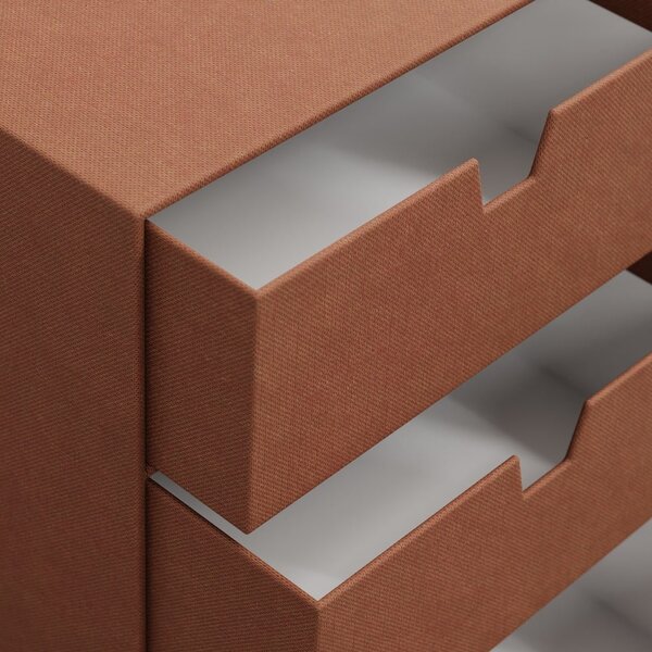 Kartonowy organizer z szufladką Ingrid Restore Paper Laminate – Bigso