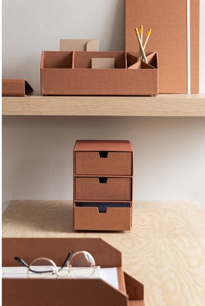 Kartonowy organizer z szufladką Ingrid Restore Paper Laminate – Bigso