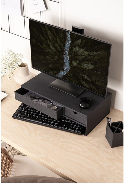 Kartonowy organizer na dokumenty z szufladką Ted Canvas Paper Laminate – Bigso