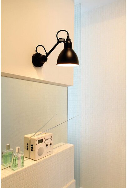 Lampa Ścienna Lampe Gras, czarny, salon, metal, design