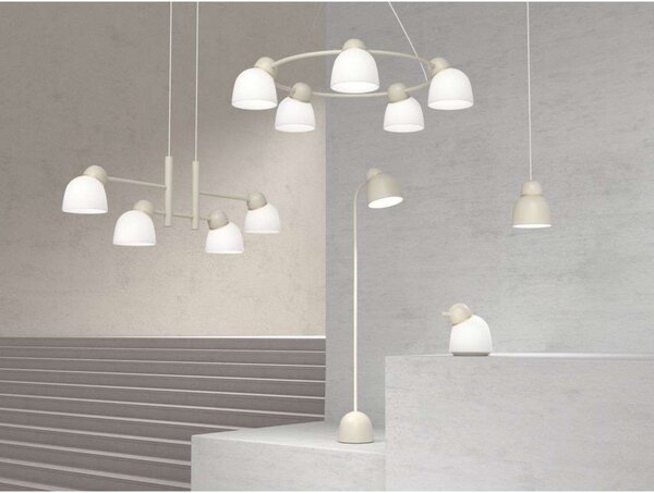 Lampa Podłogowa Belid, ściemnialny, beżowy, salon, metal